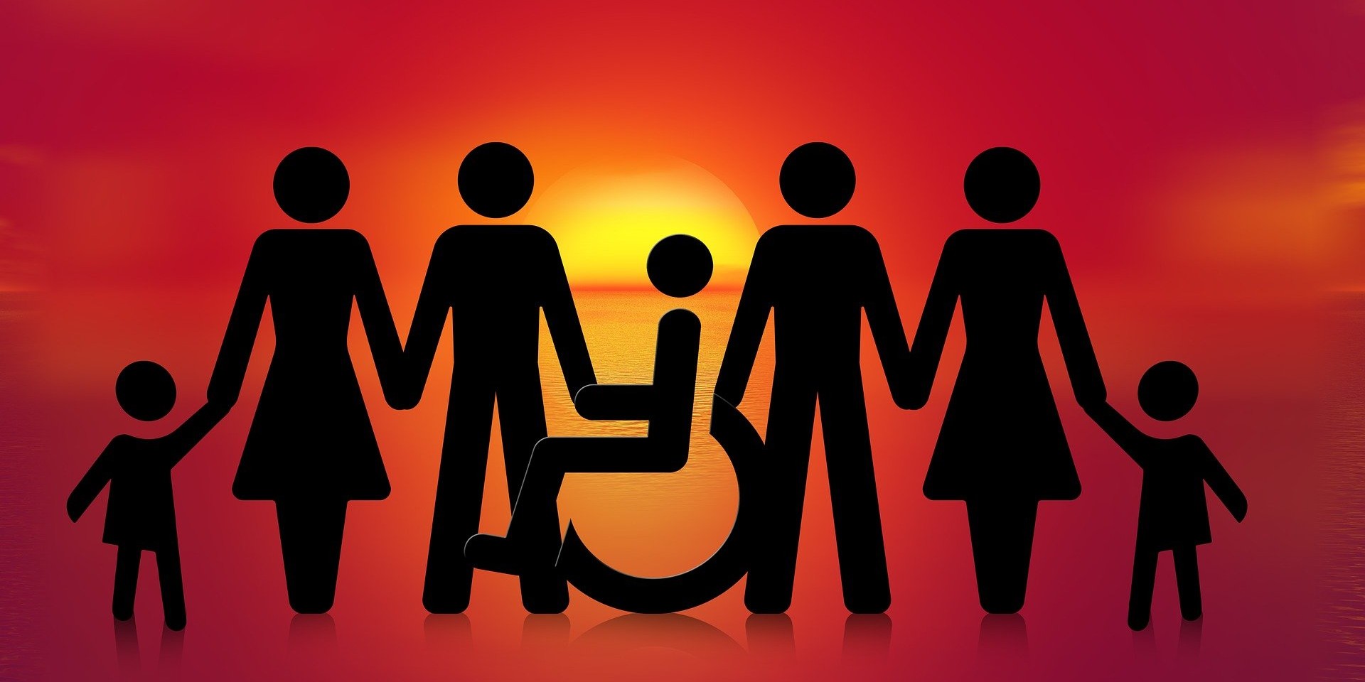 © pixabay.com/geralt Symbolfoto Familie, Menschen mit Behinderung