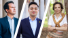 NEOS Politiker
Auf dem Bild zu sehen sind NEOS-Klubobmann Yannick Shetty, Bildungsminister Christoph Wiederkehr und Bildungssprecherin der NEOS Martina von Künsberg Sarre präsentieren das neue Maßnahmenpaket zur Deutschförderung in Schulen.