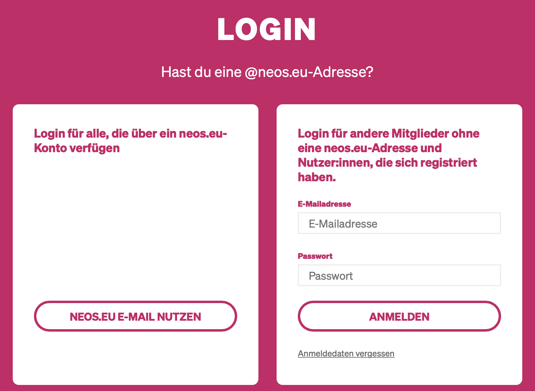 Screenshot der Lernplattform der Chancenwerkstatt
