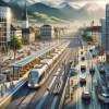 DALL·E 2024-01-22 16.04.58 - Create a photorealistic image depicting urban mobility and transportation in Vorarlberg, Austria, focusing on rail transportation and reducing the emp