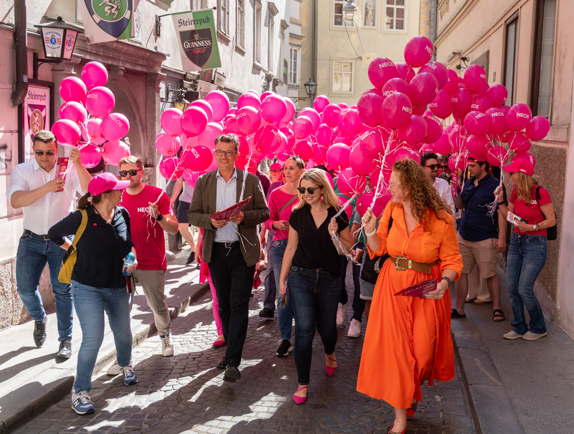 NEOS Graz Waka Auftakt Pascuttini Kranner Pointner Garber Fiedler