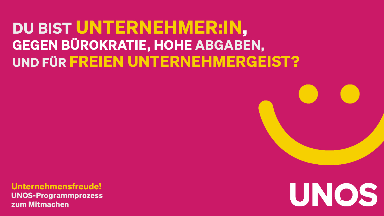 Shareable zum Teilen pink UNOS PP