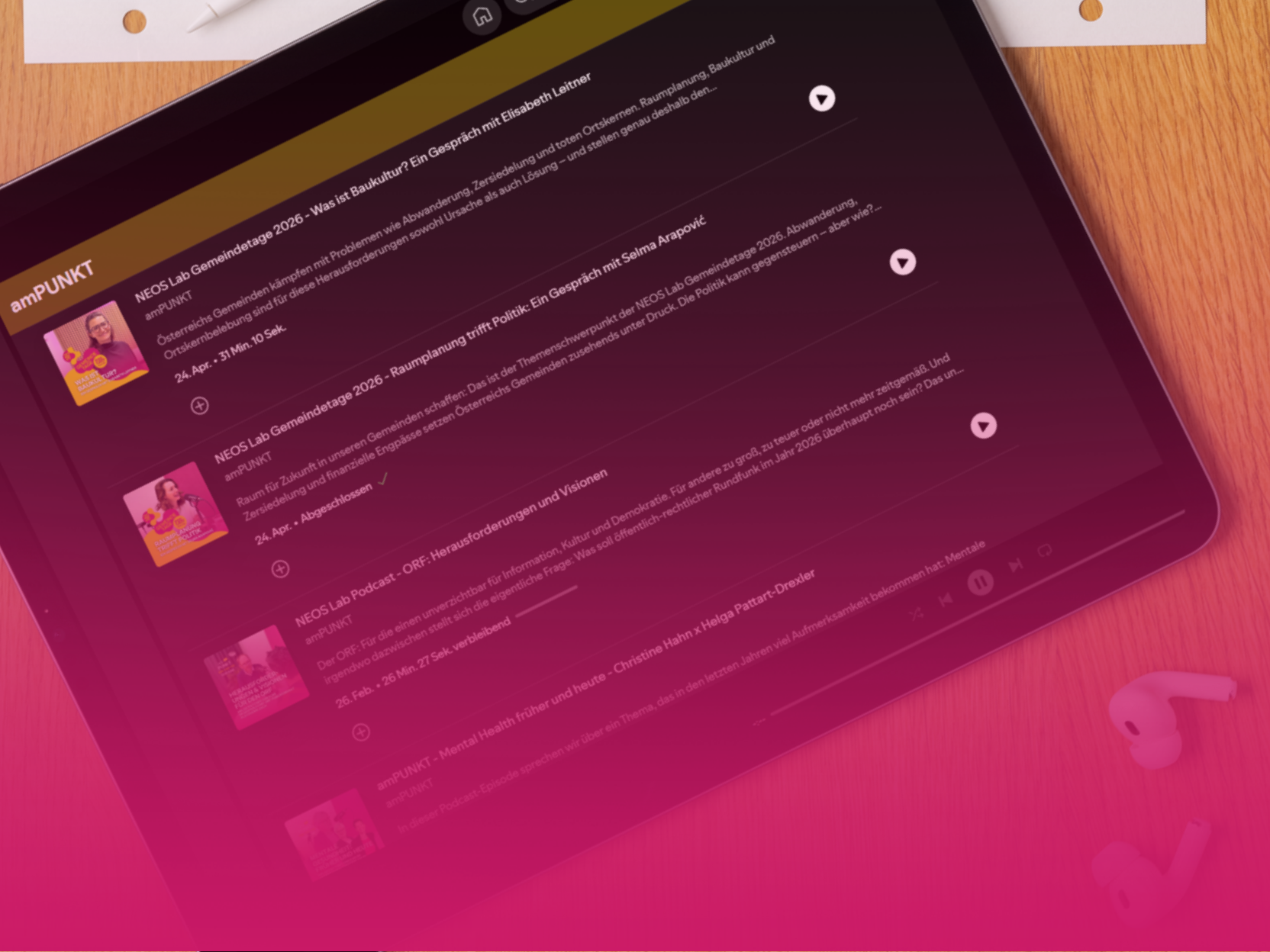 neos lab homepage teaser podcast