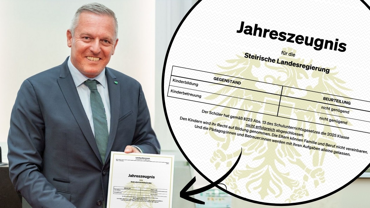 Kunasek erhält Jahreszeugnis