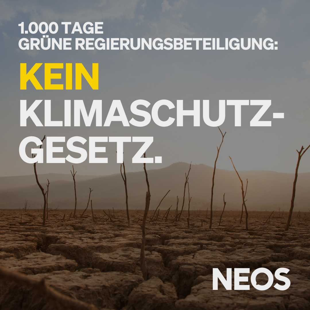 1.000 Tage regiert. Kein Klimaschutzgesetz.