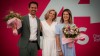 Die stellvertretenden Parteivorsitzenden Christoph Wiederkehr und Claudia Gamon mit NEOS Parteivorsitzender Beate Meinl-Reisinger-1271x715