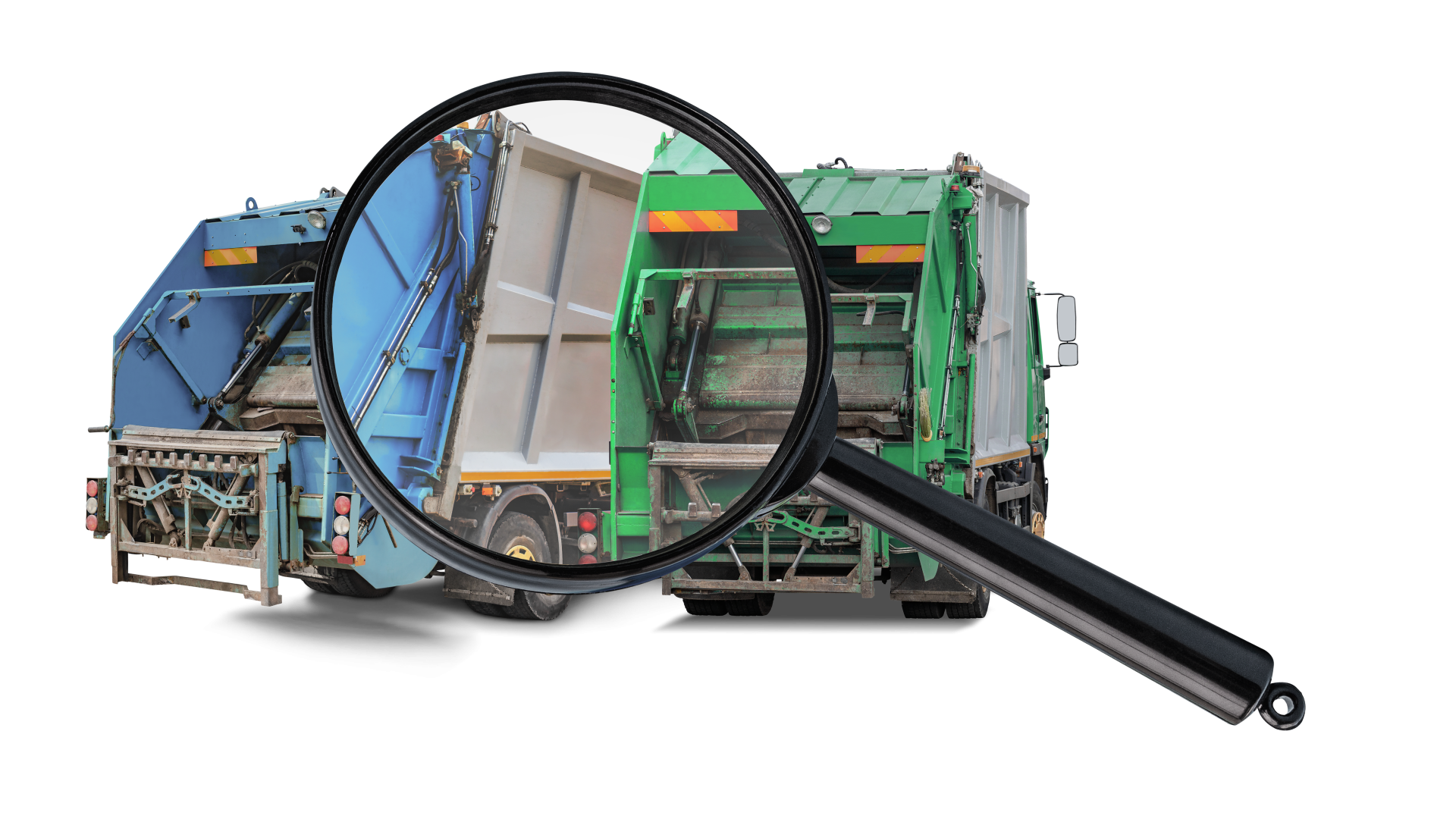 Magnifying glass müll