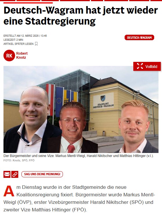 NÖN Artikel neuerBürgermeister032025