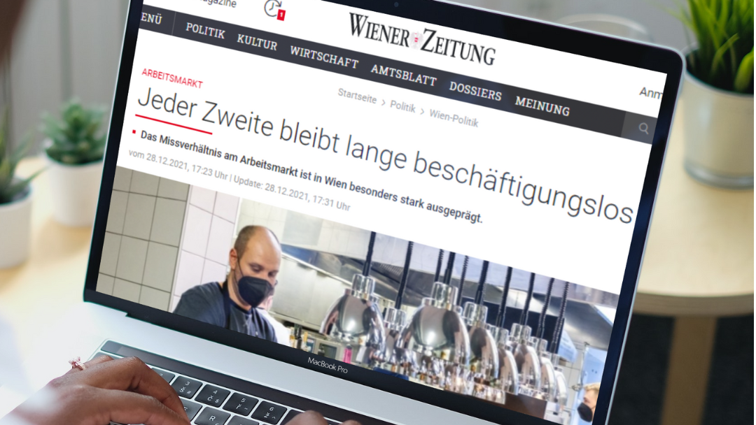 media clipping - wiener zeitung - jeder zweite lange beschäftigungslos-1080x608