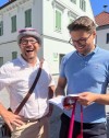 Bringen frischen NEOS-Wind nach Kumberg: Philipp Fallent-Langenmantel und Niko Swatek