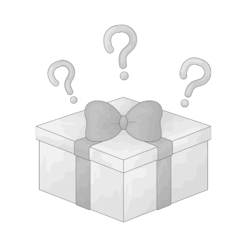 Mystery Box - ausgegraut - transparenter Hintergrund