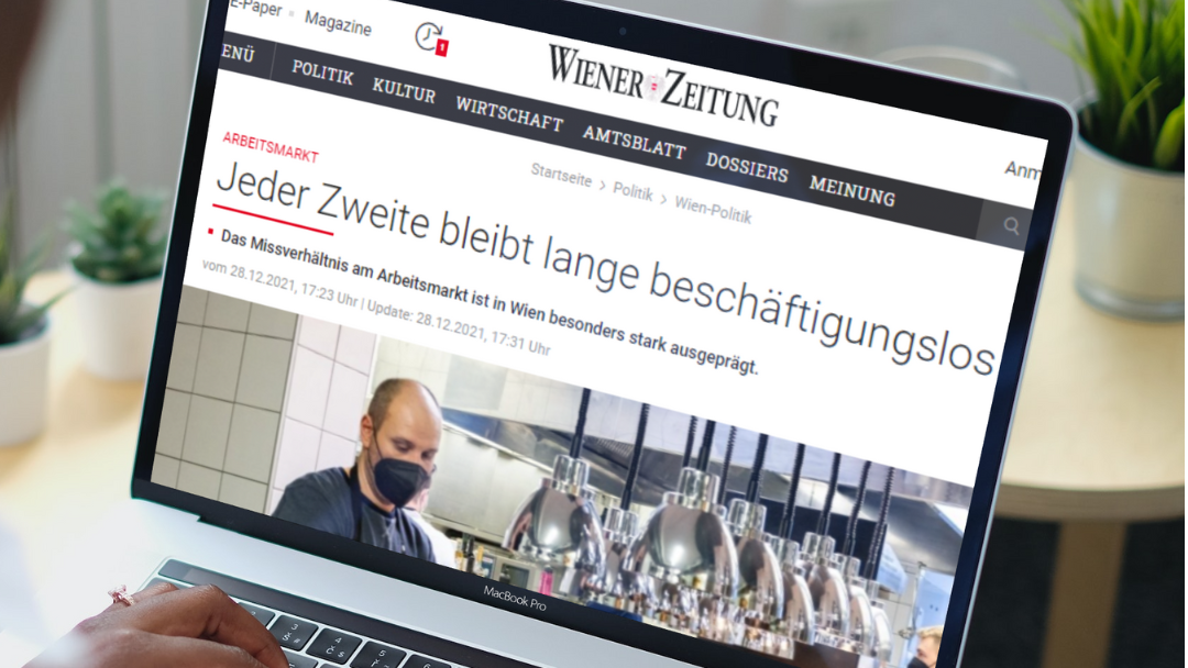 media clipping - wiener zeitung - jeder zweite lange beschäftigungslos-1080x608