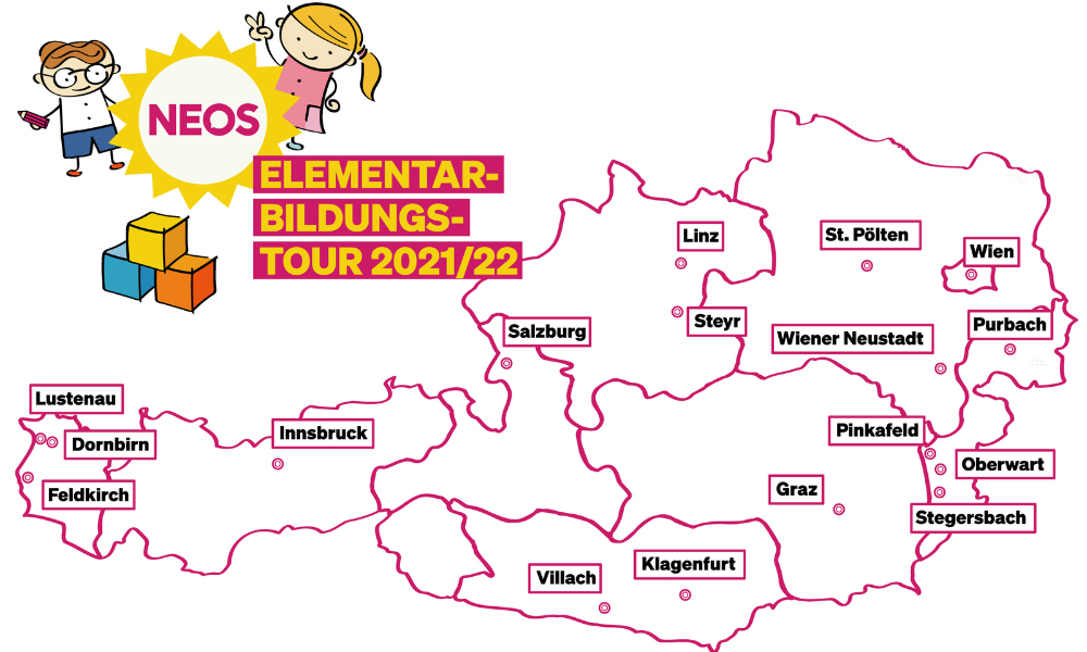Stopps der Elementarbildungstour 2021/22