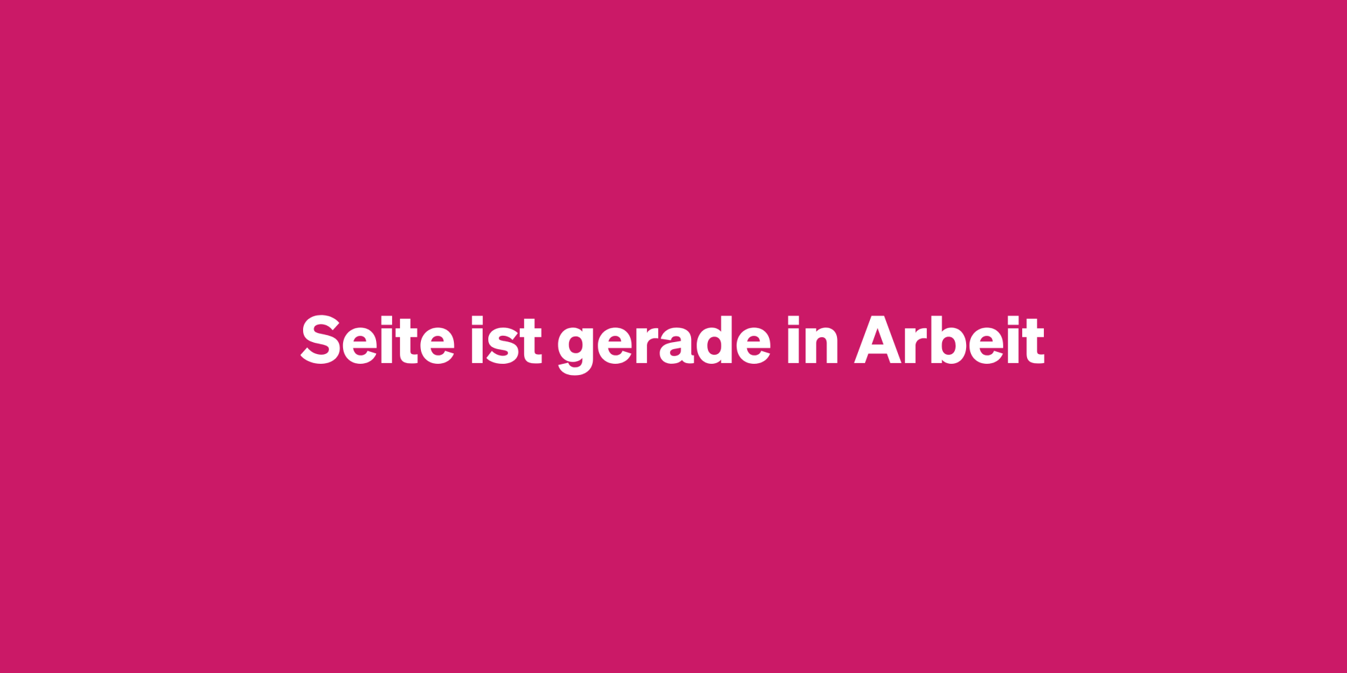 Seite ist gerade in Arbeit 1800 900