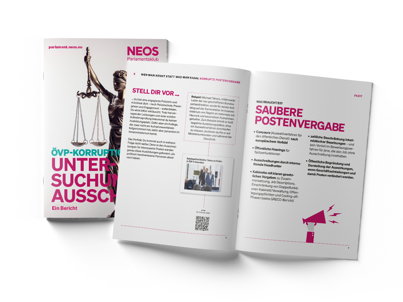 NEOS OeVP-UsA-Bericht Sujet