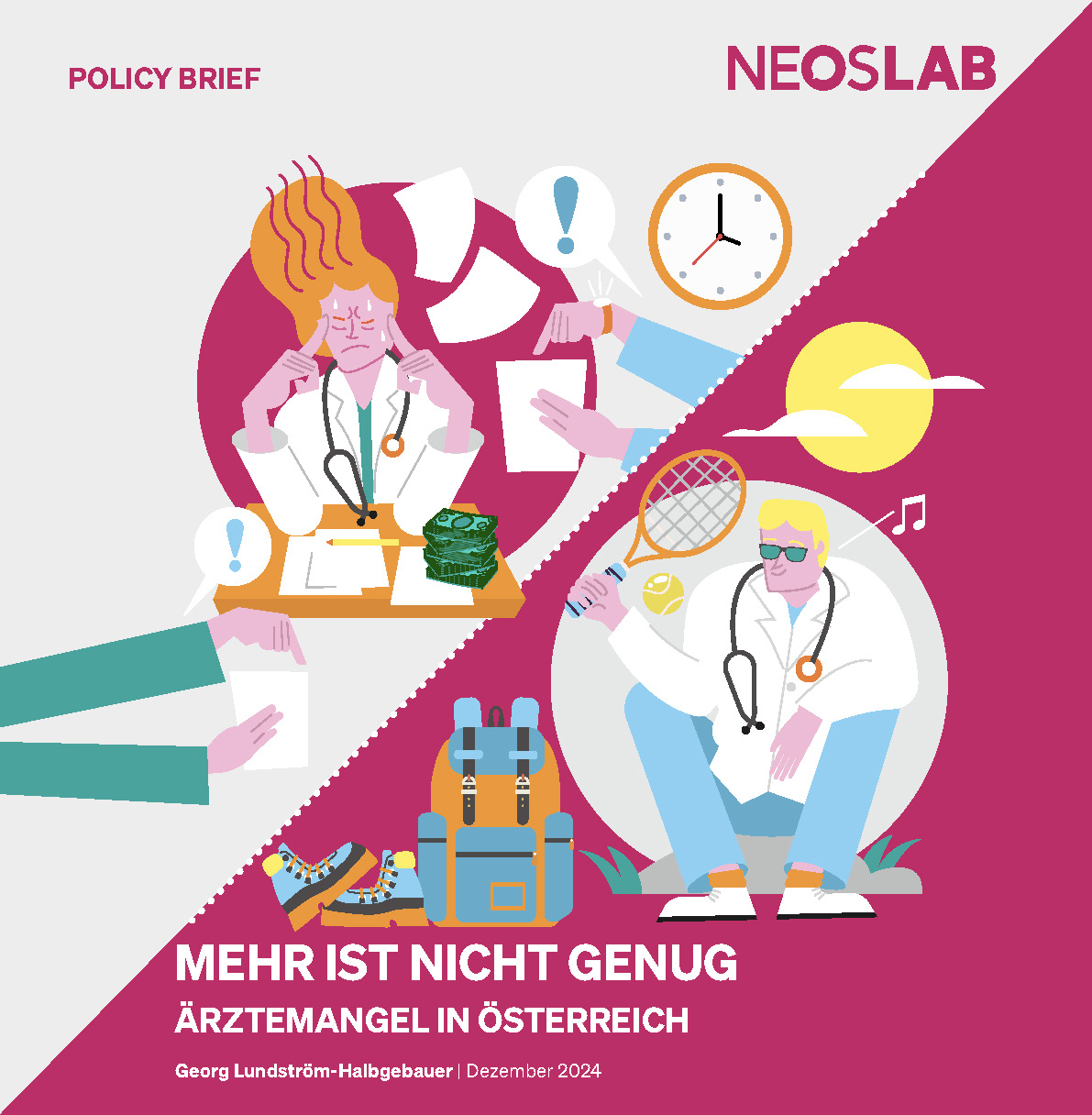 Cover Policy Brief: Mehr ist nicht genug – Ärztemangel in Österreich