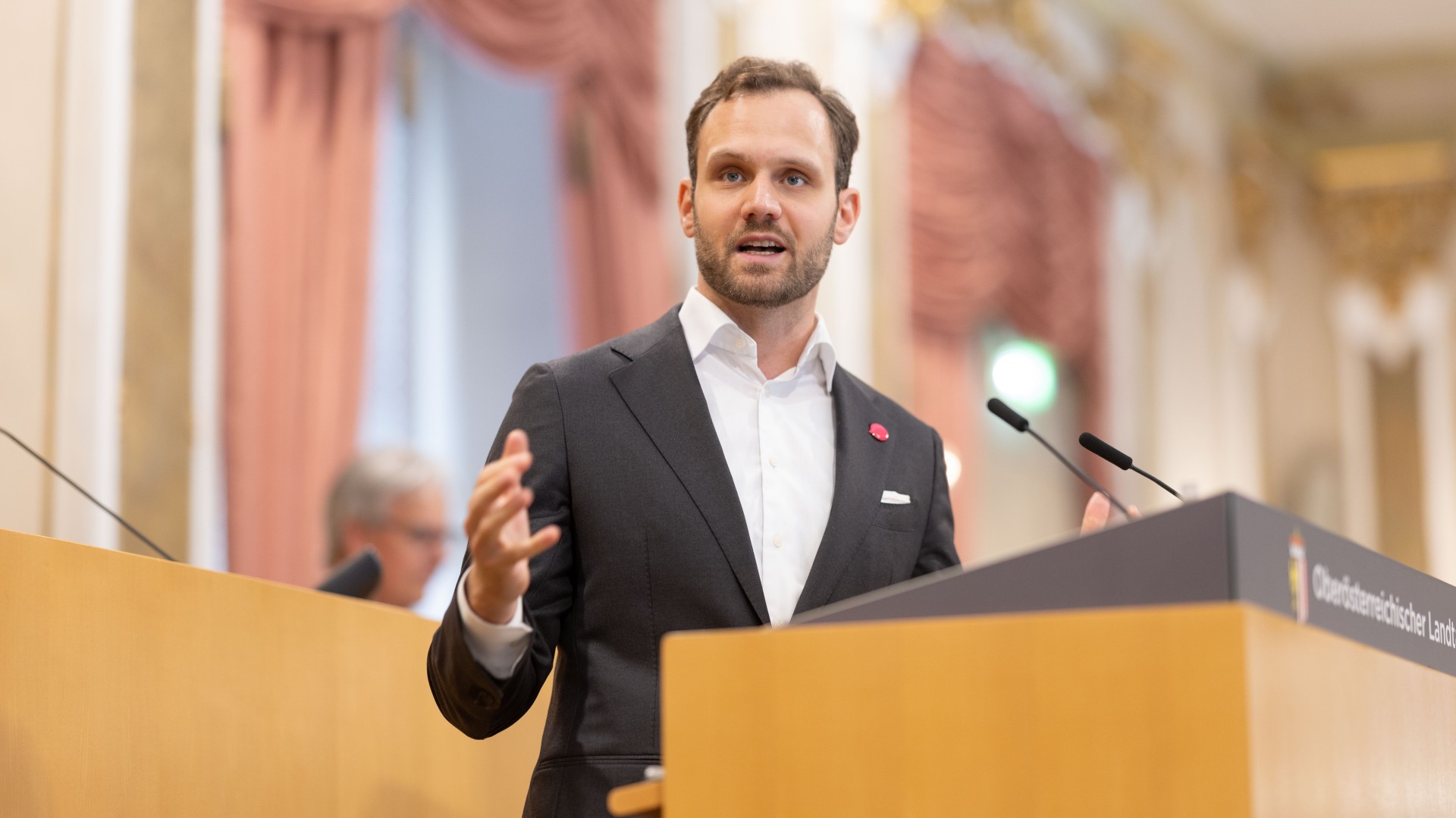 Klubobmann Felix Eypeltauer im Oö. Landtag (c) Land OÖ/Lina Spenlingwimmer